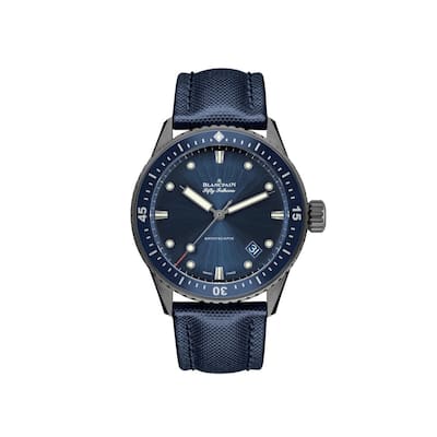 Blancpain Fifty Fathoms Bathyscaphe Ceramic Men's Watch - Blue