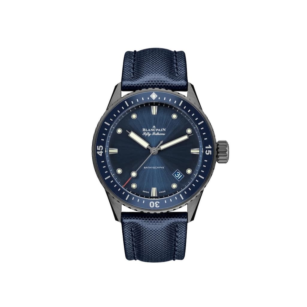 Blancpain Fifty Fathoms Bathyscaphe Ceramic Men's Watch - Blue