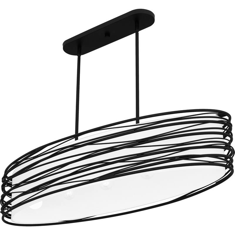 Spiral Five Light Linear Chandelier
