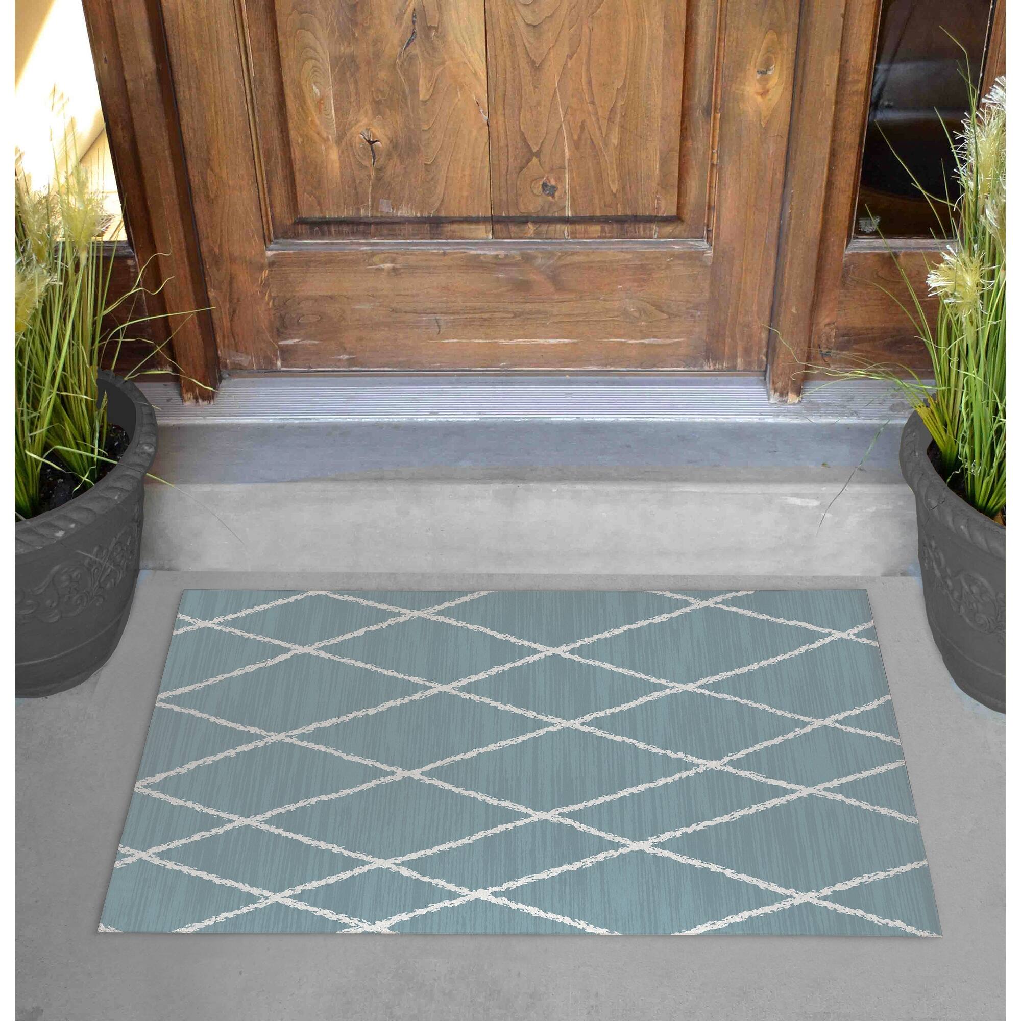 CALABASAS BLUE Outdoor Mat By Kavka Designs Bed Bath & Beyond 34350339