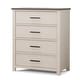 preview thumbnail 4 of 6, Sorelle Westley 4 Drawer Dresser Brown/White