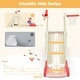 preview thumbnail 3 of 6, 6-In-1 Slide for Kids Toddler Climber Slide Playset w/ Basketball Hoop