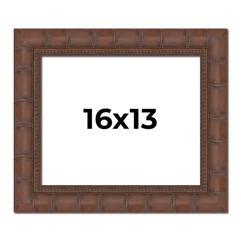 16x13 Frame Pewter Solid Wood Picture Frame Width 1.625 Inches | Interior Frame Depth 0.6875 Inches