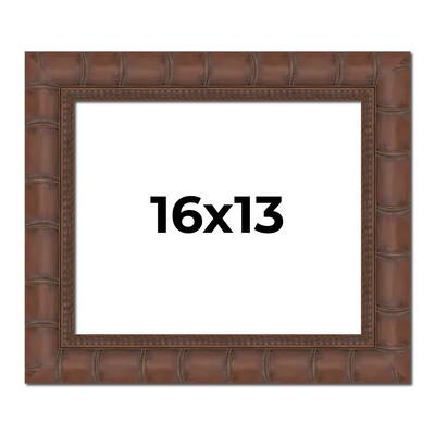 16x13 Frame Pewter Solid Wood Picture Frame Width 1.625 Inches | Interior Frame Depth 0.6875 Inches