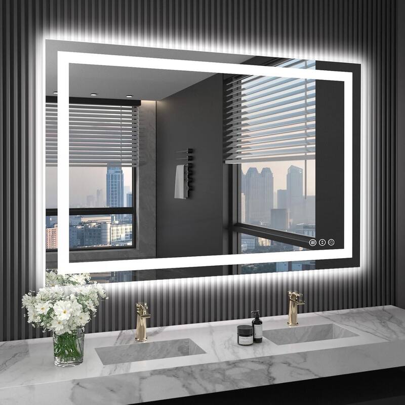 Waterproof Bathroom Vanity Mirror - 48x36 Inch