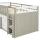 preview thumbnail 23 of 46, L-shaped Space-Saving Twin Loft and Twin Platform Bed with 7 Drawers and Full Guardrail,Loft and Platform Bed