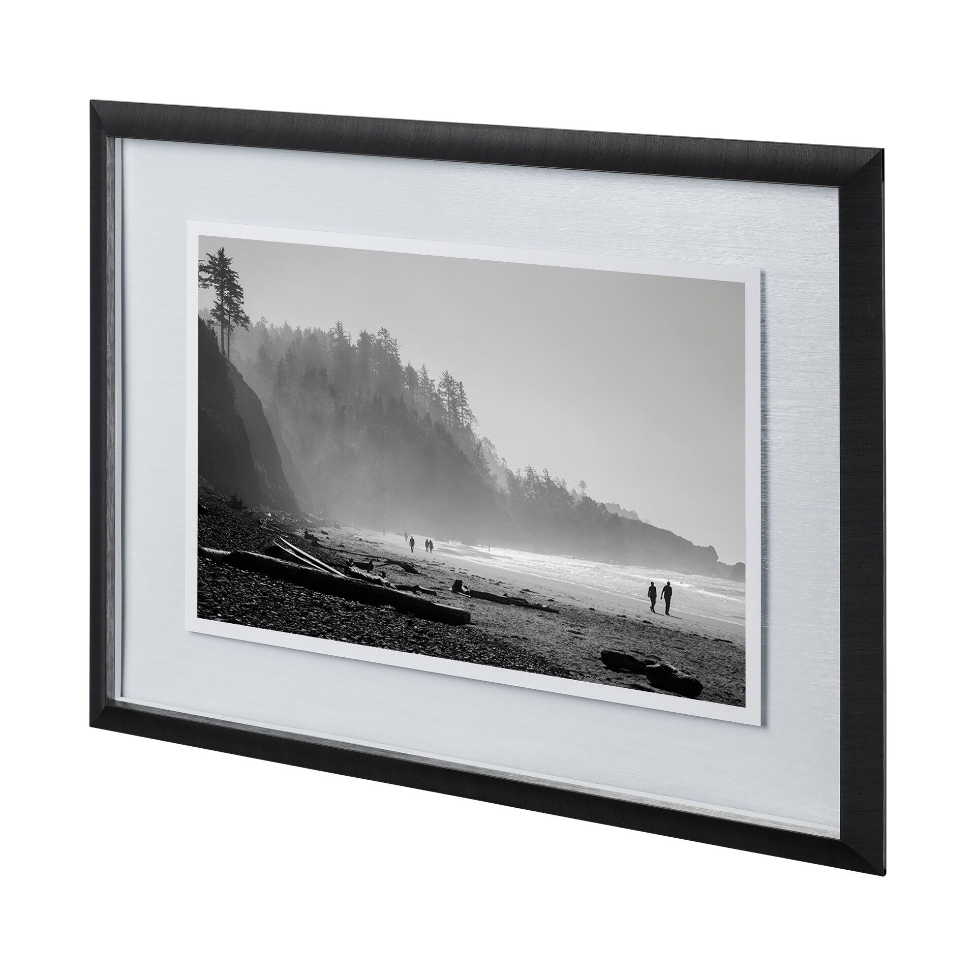Mercana Shoreland IV by Melissa McClain a Hand Embellished Textured Framed Photo Art Print Matted under Glas