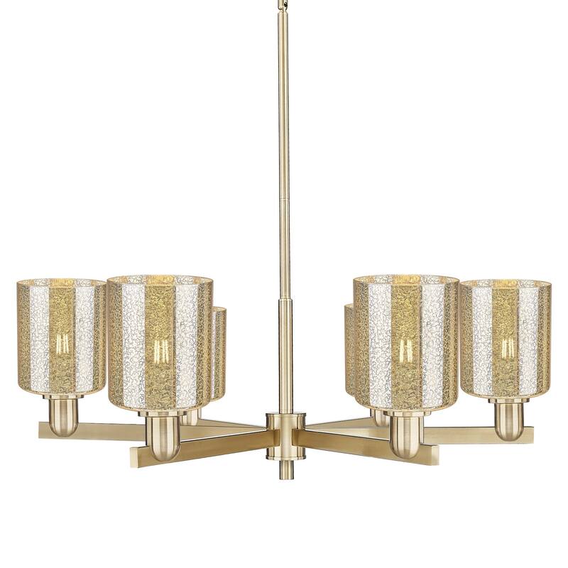 Innovations Lighting 716-6CR-11-35 Cobbleskill Chandelier Cobbleskill - Champagne Bronze / Mercury