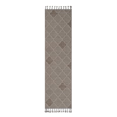 LOOM & LUXE Collection 2X8 Trellis Indoor/Outdoor Area Rug - 96" D x 26" W x 0.28" H
