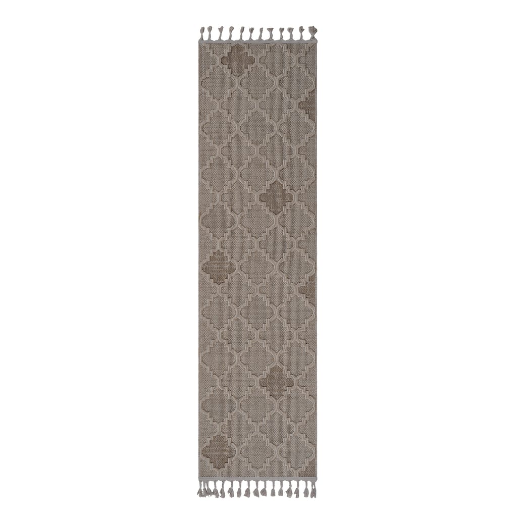 LOOM & LUXE Collection 2X8 Trellis Indoor/Outdoor Area Rug - 96" D x 26" W x 0.28" H
