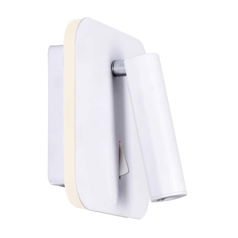 Private I LED Sconce With Matte White Finish - Matte White