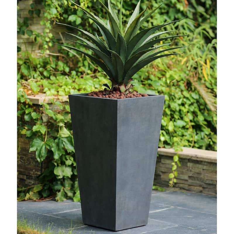 Tall Tapered Square Indoor & Outdoor MgO Planter