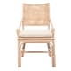 preview thumbnail 15 of 34, SAFAVIEH Donatella Coastal Rattan Cushion Chair - 22" W x 24" L x 37" H