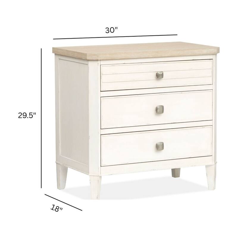 Salt Life Home Echo Isles Sea Pearl and Driftwood Drawer Nightstand