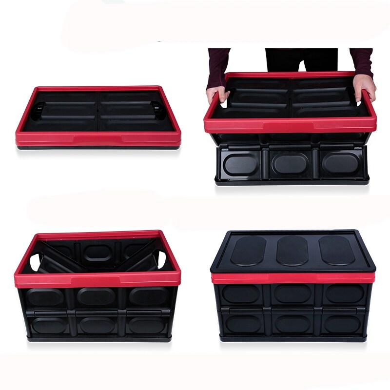 Details about 30L Collapsible Plastic Storage Box Car Stackable Folding Utility Crates w/Lid Details about 30L Collapsible Plastic Storage Box Car Stackable Folding Utility Crates w/Lid