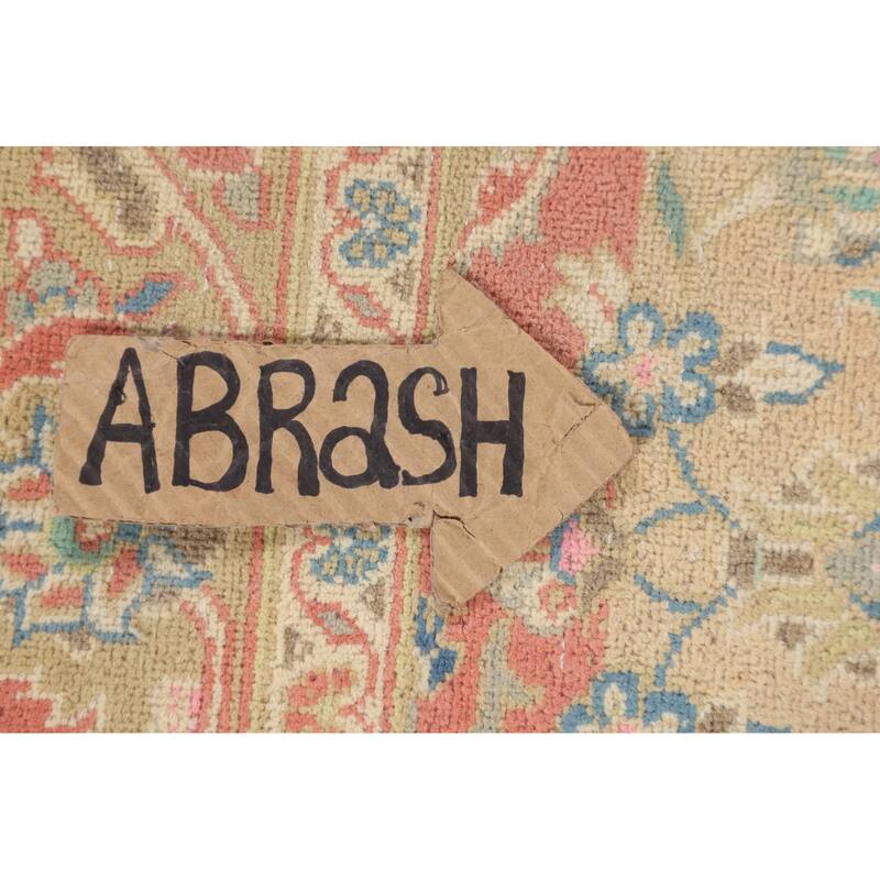 Kashan Persian Accent Rug Hand-Knotted Wool Carpet - 3'3" x 4'11"