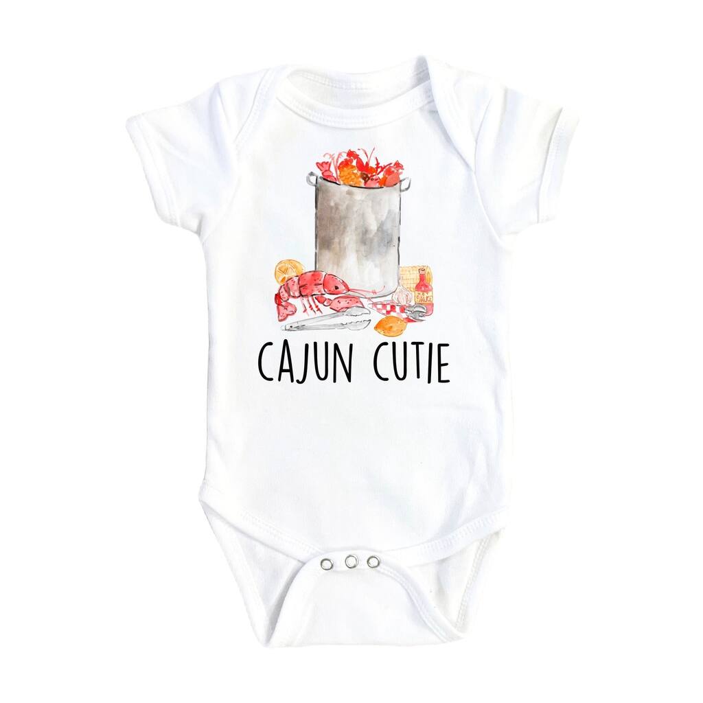 Cajun Cutie - Baby Boy Girl Clothes Infant Bodysuit Funny Cute Newborn