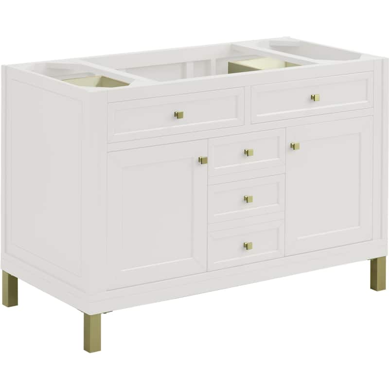 James Martin Vanities 503-V48 Chicago 48" Free Standing Single Basin - Glossy White