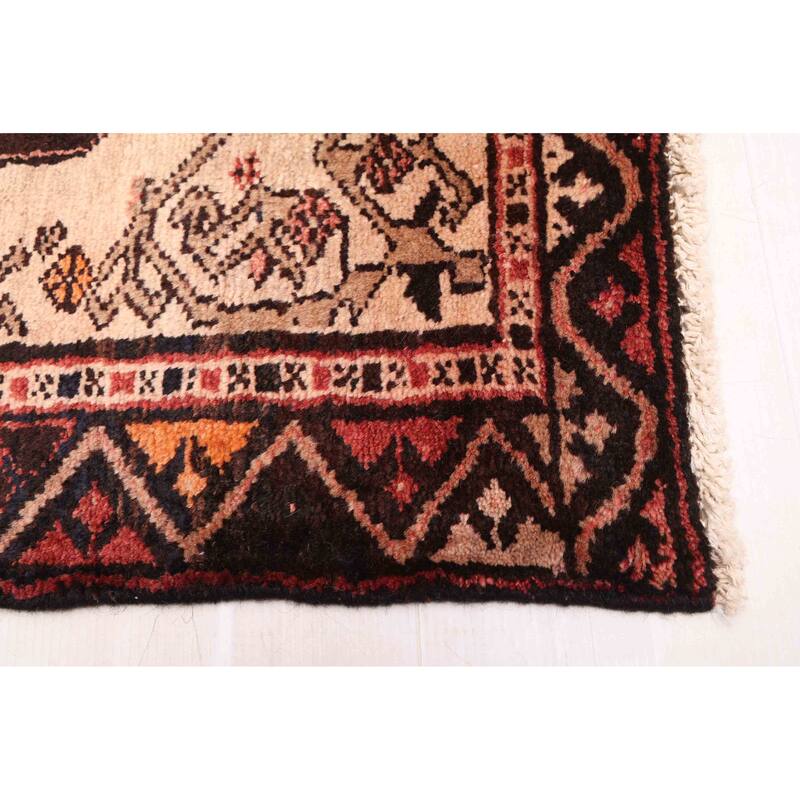 ECARPETGALLERY Hand-knotted Anatolian Vintage Black Wool Rug - 3'3 x 10'3