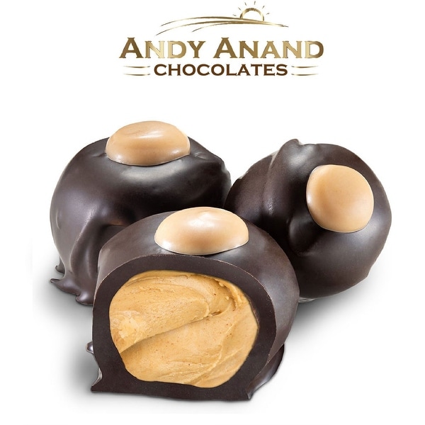 Andy Anand Dark Chocolate Peanut Butter Buckeyes Gift Box