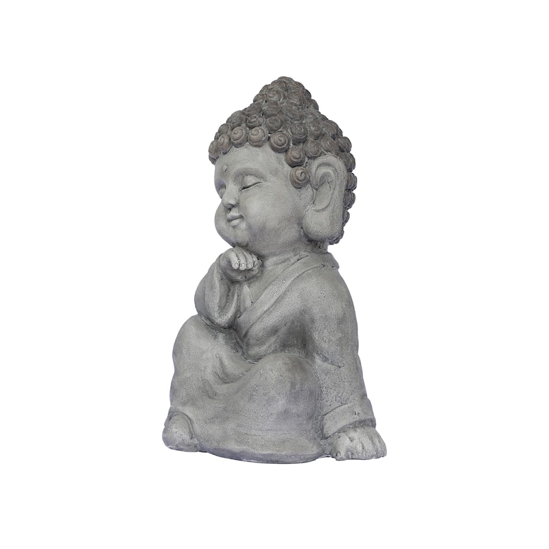 Sleeping Baby Buddha Outdoor Garden Statue - 13.75"