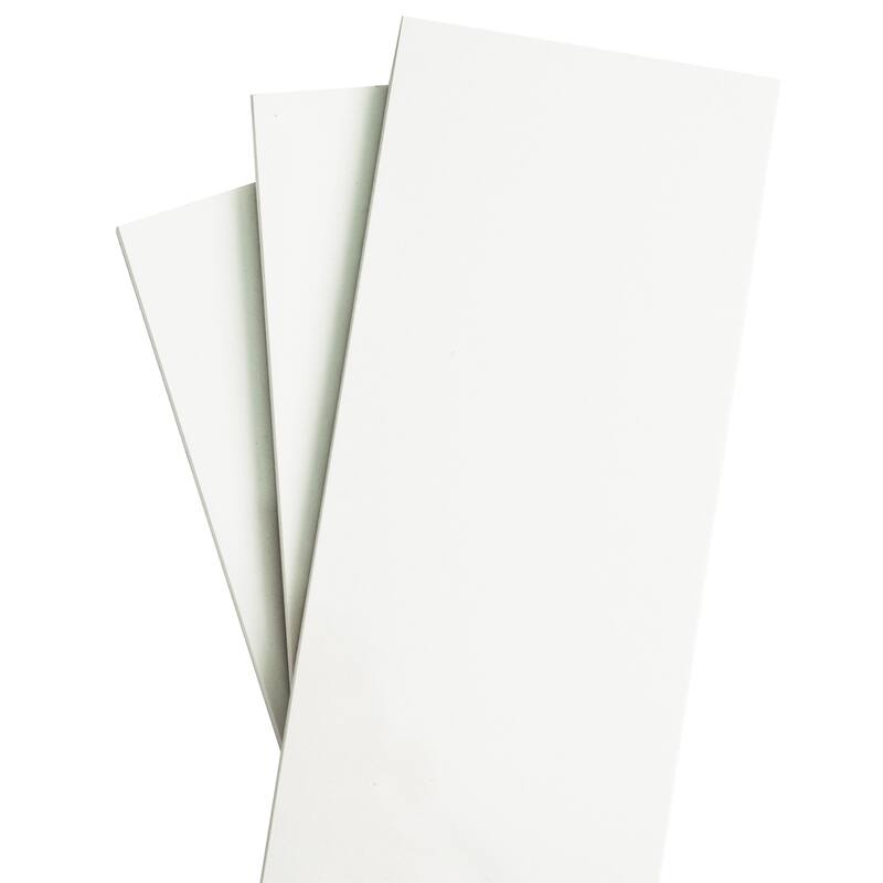 The Tile Life Penthouse 4x12 White Glossy Porcelain Floor & Wall Tile