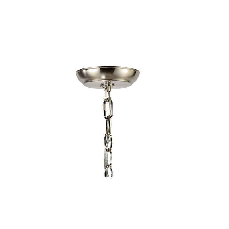 Lynn Moravian Star Metal/Clear Glass LED Pendant, by JONATHAN Y - 1 Light
