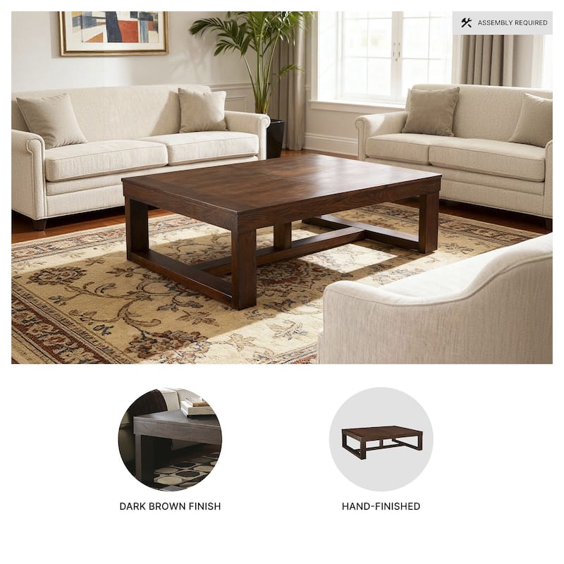 Watson Dark Brown Rectangular Cocktail Table