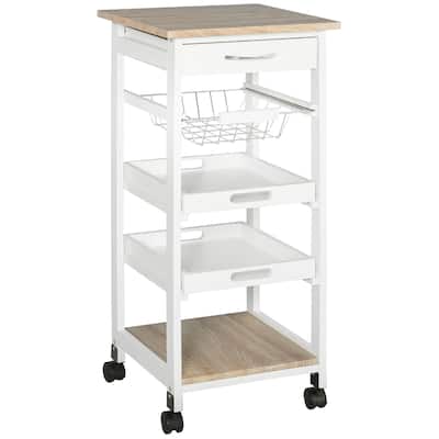 Mobile Kitchen Cart(no include stool)
