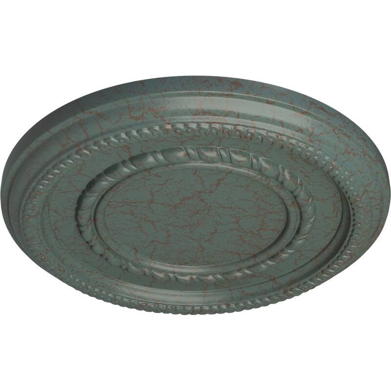 12 5/8"OD x 1 1/8"P Federal Roped Small Ceiling Medallion