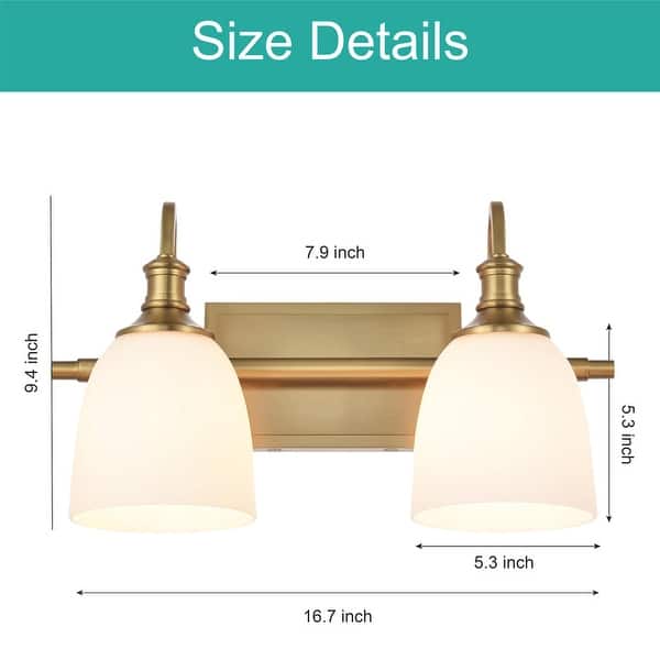 Vintage vanity lights gold sconce lights alloy steel, glass wall lights