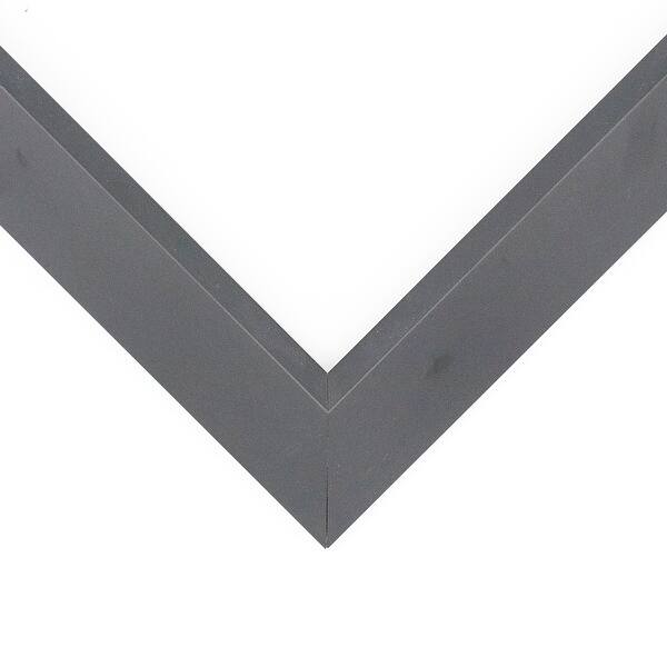 5x25 In - 5 x 25 Contemporary Black Sloped Solid Wood Frame with UV ...