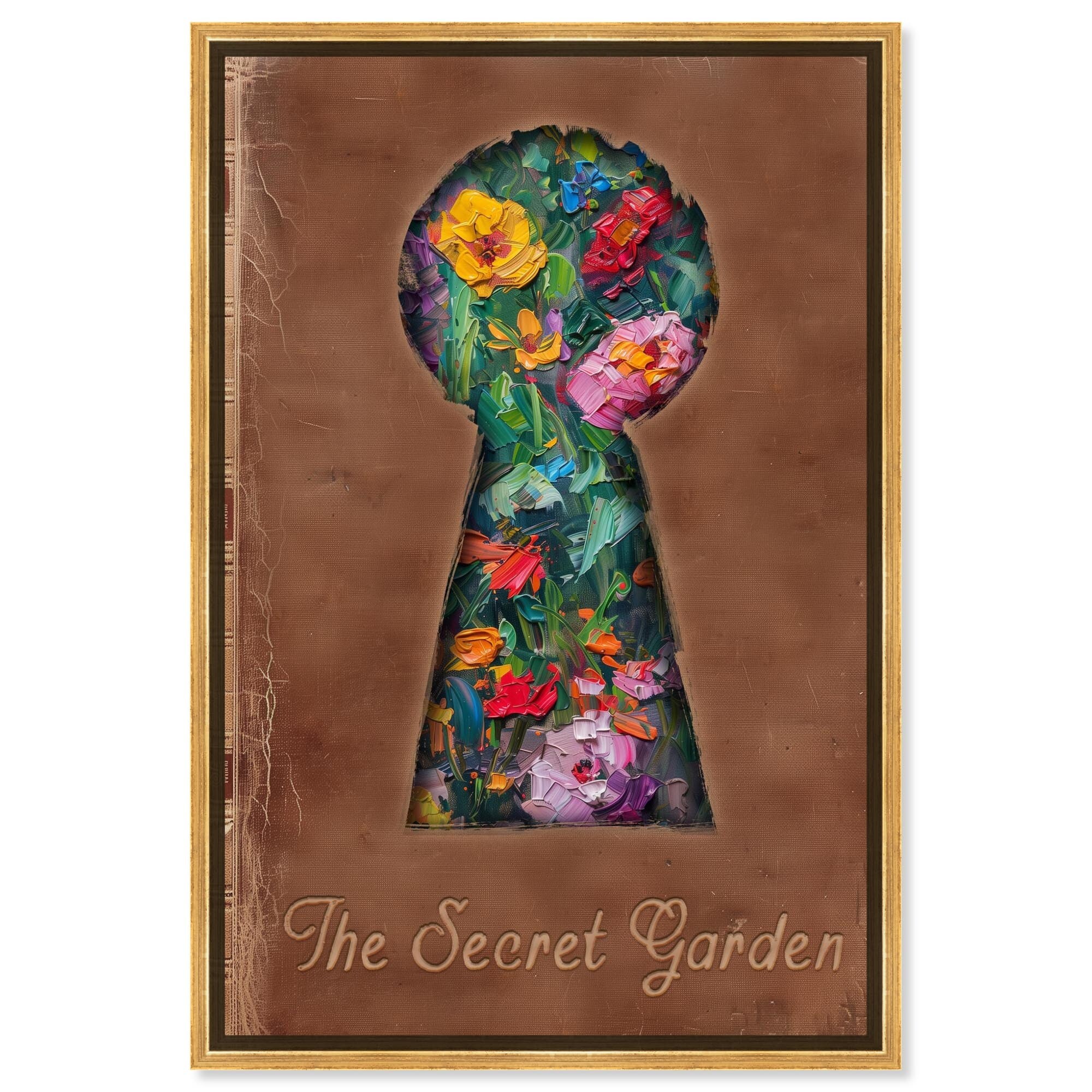 The Secret Garden Canvas Farmhouse Floral Art by Art Remedy