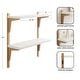 preview thumbnail 20 of 81, Kate and Laurel Meridien Mid-Century Wall Shelves