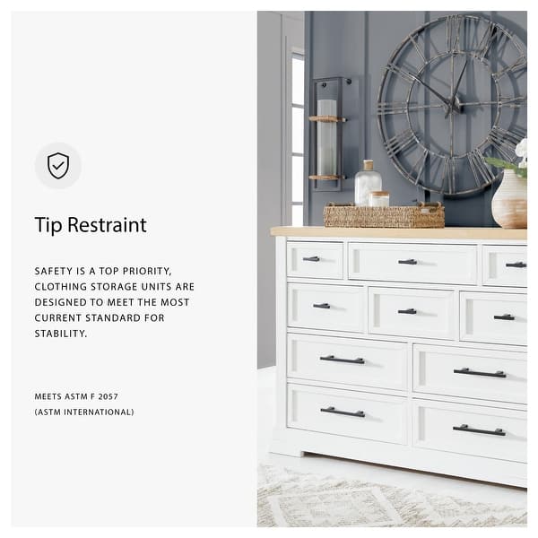 dresser acorn signature design by ashley Better Homes & Gardens Greyson 6-Drawer Dresser, Acorn Finish