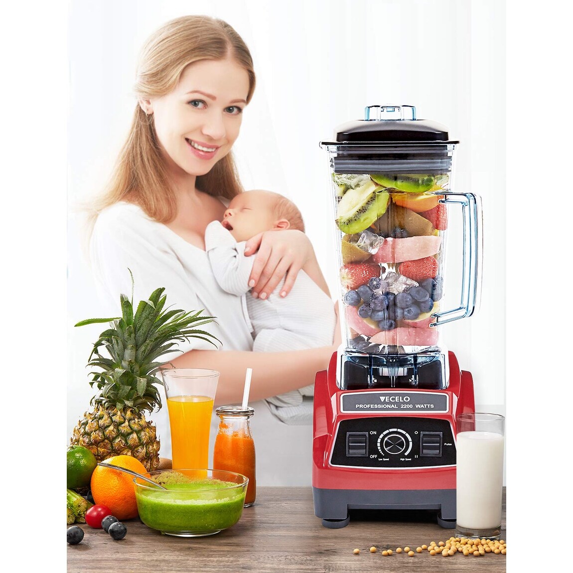 VECELO Professional Countertop Blender 2200 Watt Base - GLW-CB - Bed Bath &  Beyond - 27658889