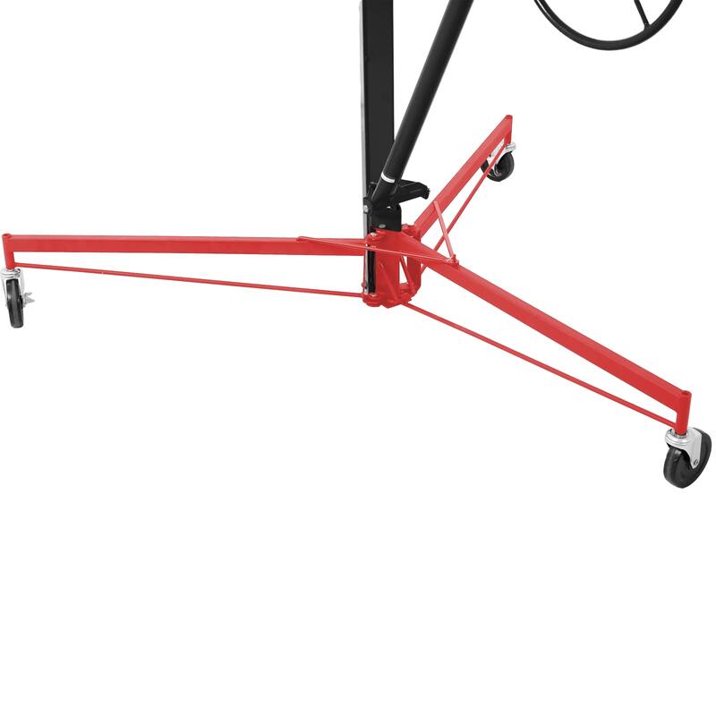 Drywall Lift Panel 11" Lift Drywall Panel Hoist Jack Lifter, RED+BLACK
