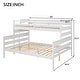 preview thumbnail 3 of 22, L-shape Bunk Bed with Ladder and Guardrail, Wood Twin XL over Queen Bunk Bed with Under-bed Storage Space for Kids Teens