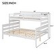 preview thumbnail 5 of 22, Twin XL over Queen Bunk Bed with Solid Wood Frame & Convertible Design