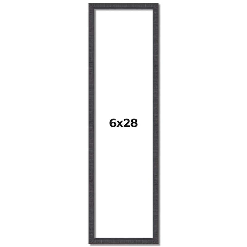6x28 Frame Brown Solid Wood Picture Frame - Complete Modern Photo