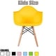 preview thumbnail 1 of 7, 2xhome Plastic Armchair With Arms Designer For Kitchen Dining Home Desk Classroom Student Child Children Yellow School