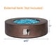 preview thumbnail 27 of 83, COSIEST 42'' Outdoor Round Propane Fire Pit w Wind Guard and Fire Glass
