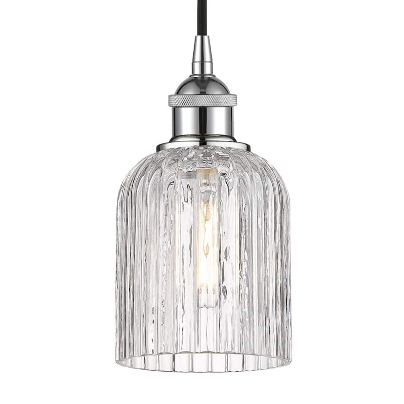 Innovations Lighting 616-1P 9 5 Bridal Veil Pendant Bridal Veil 5" - Polished Chrome