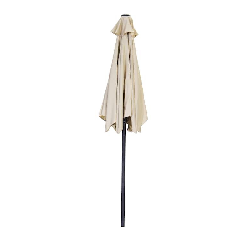 Ainfox 7.5FT Outdoor Patio Umbrella Crank Lift Tilt Without Base
