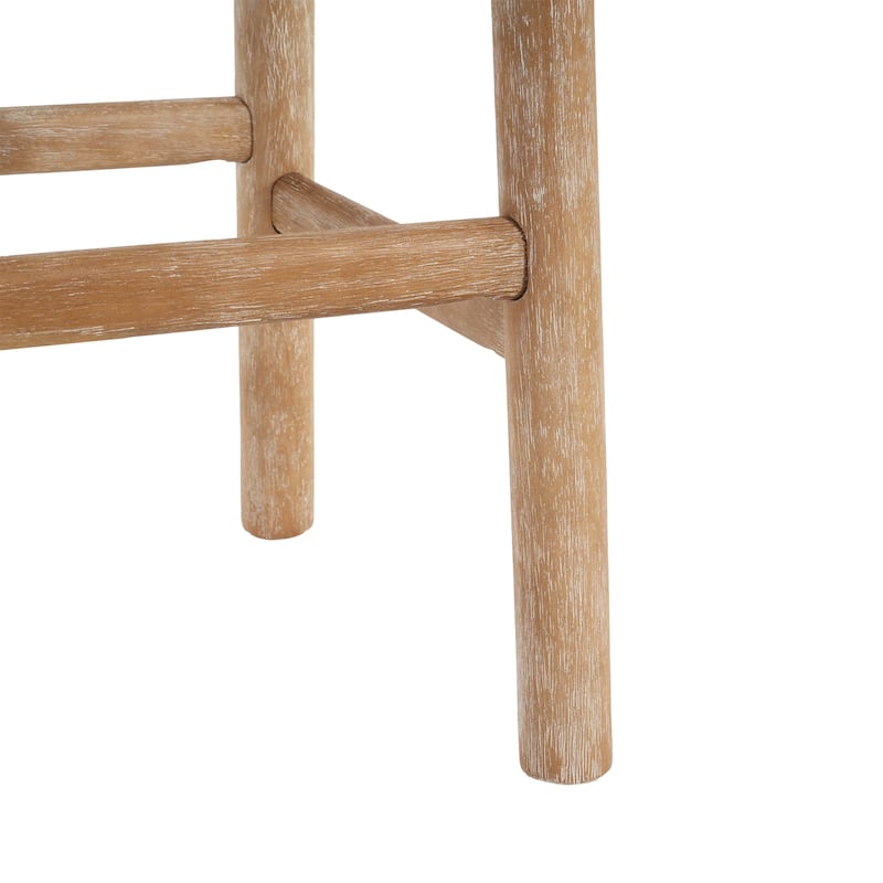 Christopher Knight Home - Riven Natural Rubberwood 27.36" Bar Stool Set