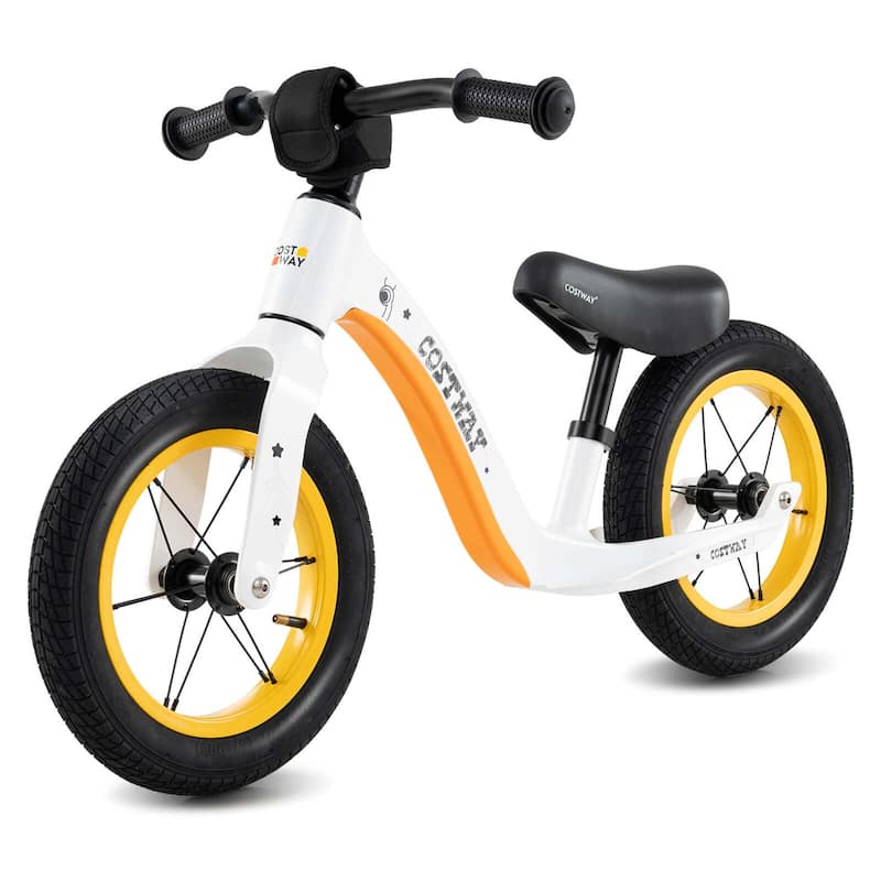 Costway 12 Inch Magnesium Toddler Balance Bike No Pedal Training - See Details - White