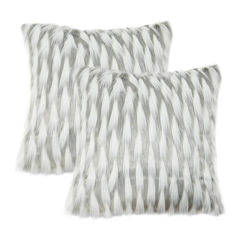 Highlight Lamb Shaggy FauxFur 2 Piece Pillow Shell Set, NO INSERT