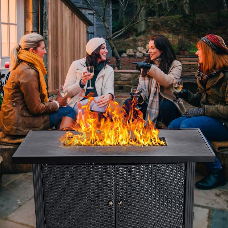 Propane Fire Pit Table 52 x31 Inch - 52"