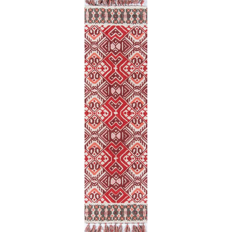 Momeni Tahoe Hand Tufted Wool Red Area Rug