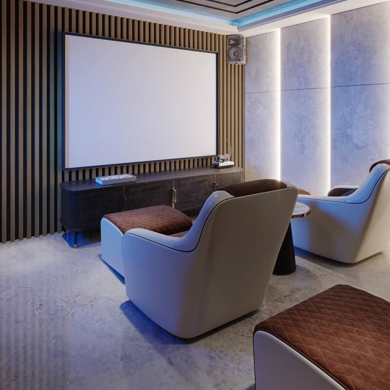 4 Panels 93"x12" MDF Slat 3D Wall Paneling Cover 31 Sq.Ft. - N/A